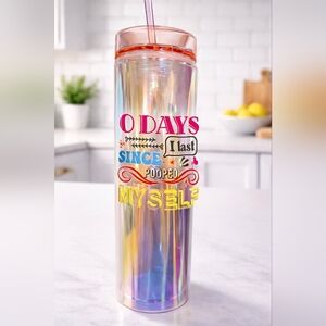 Colorful Tumbler with Humorous Text